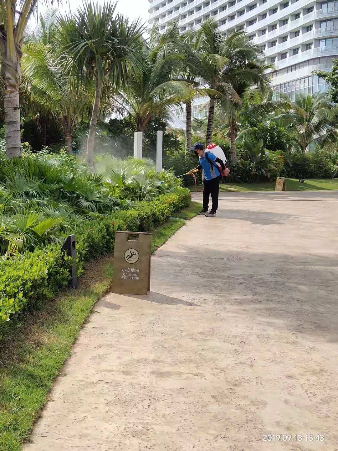 外環境綠化藥物滞留（滅蚊）