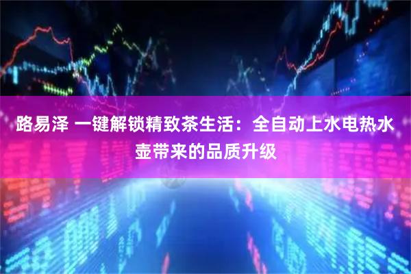 路易泽 一键解锁精致茶生活：全自动上水电热水壶带来的品质升级