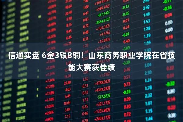 信通实盘 6金3银8铜！山东商务职业学院在省技能大赛获佳绩
